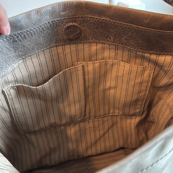 Frye Melissa Hobo bag in Ice/ grey shoulder or crossbody - Picture 8 of 16